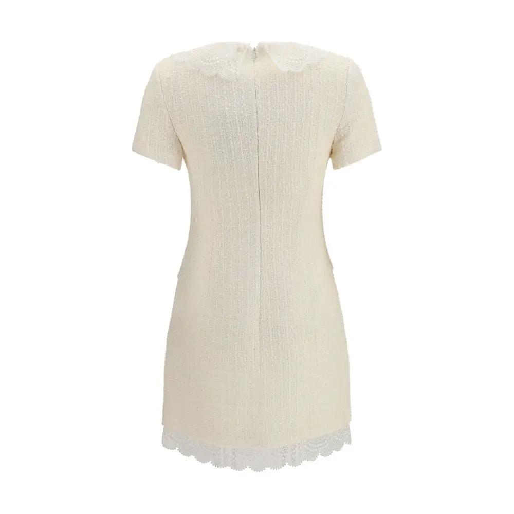 Self-Portrait Beige Polyester Casual Dress