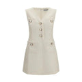 Self-Portrait Beige Polyamide Casual Dress