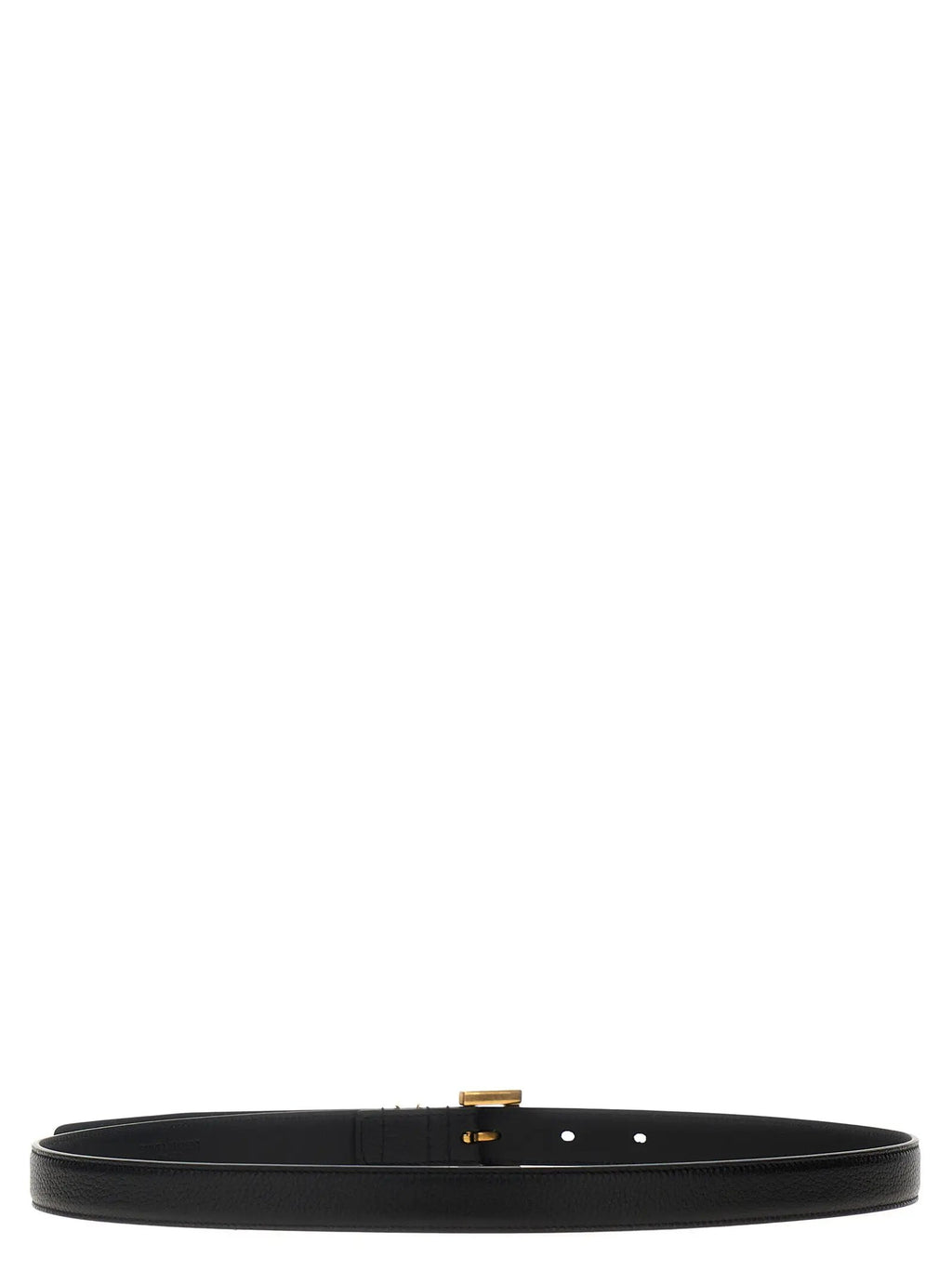 Ceinture Saint Laurent en veau noir