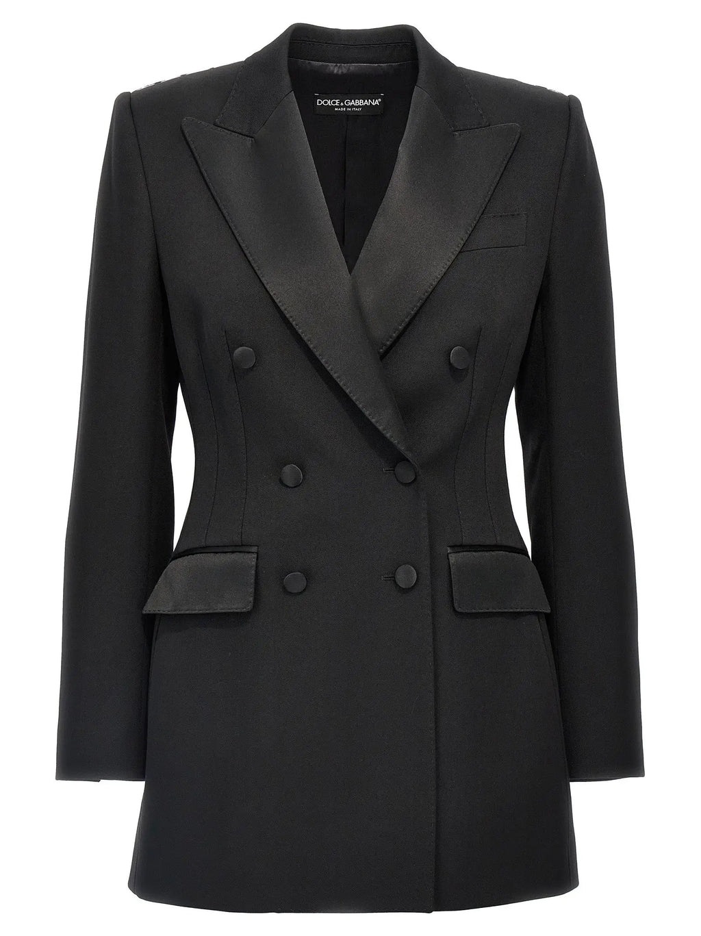 Blazer Dolce & Gabbana en laine vierge noire