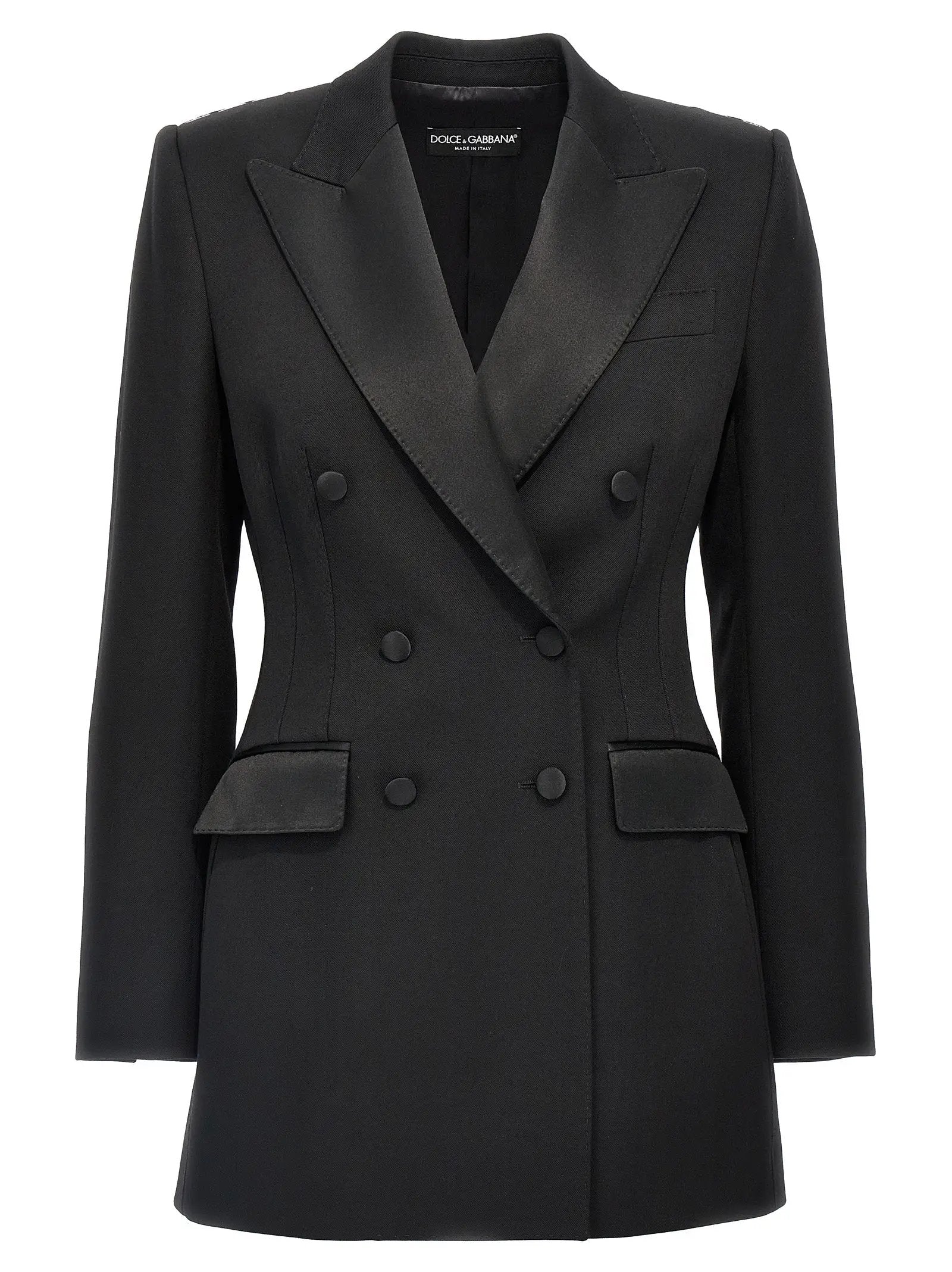 Blazer Dolce & Gabbana en laine vierge noire