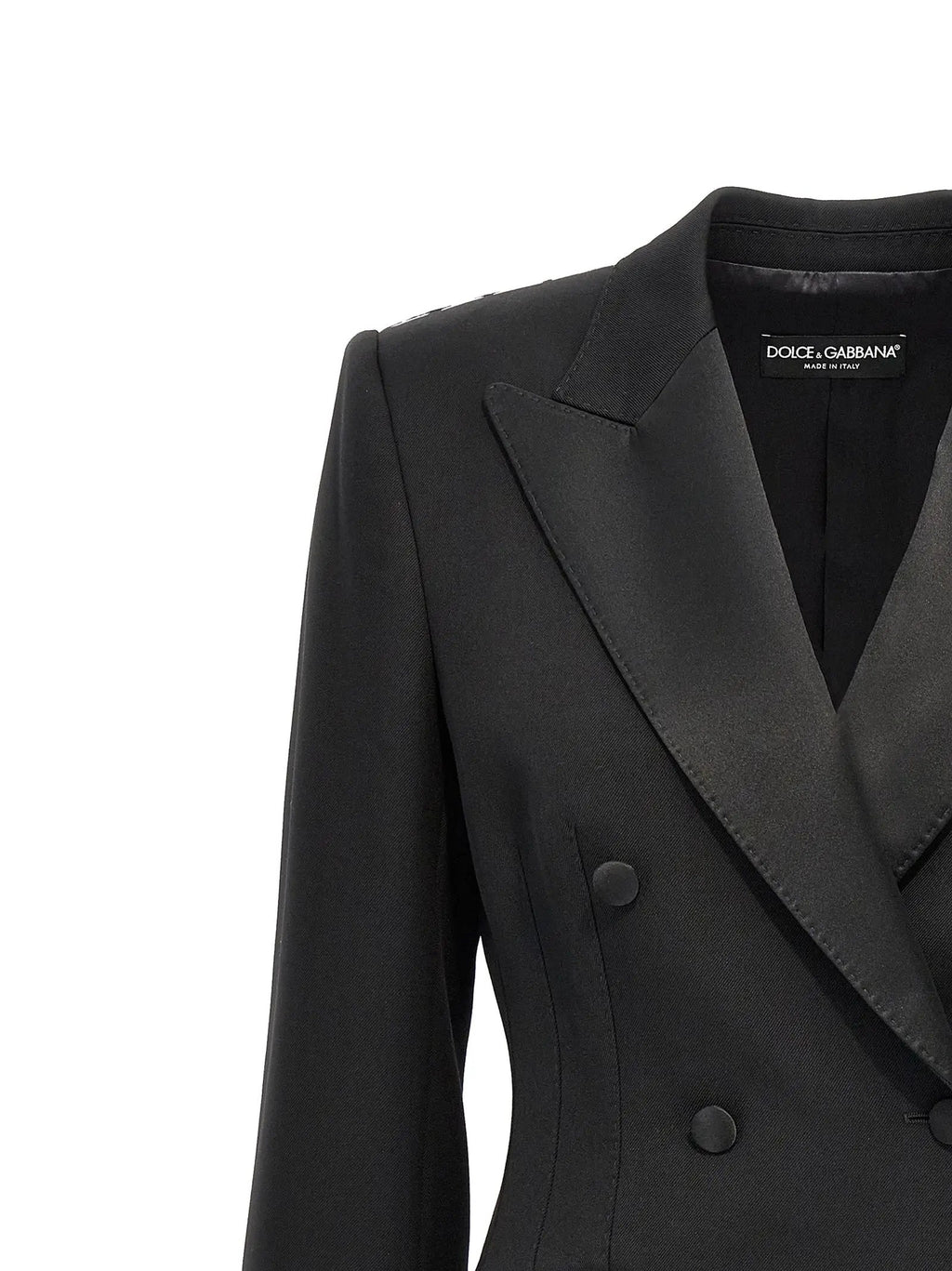 Blazer Dolce & Gabbana en laine vierge noire