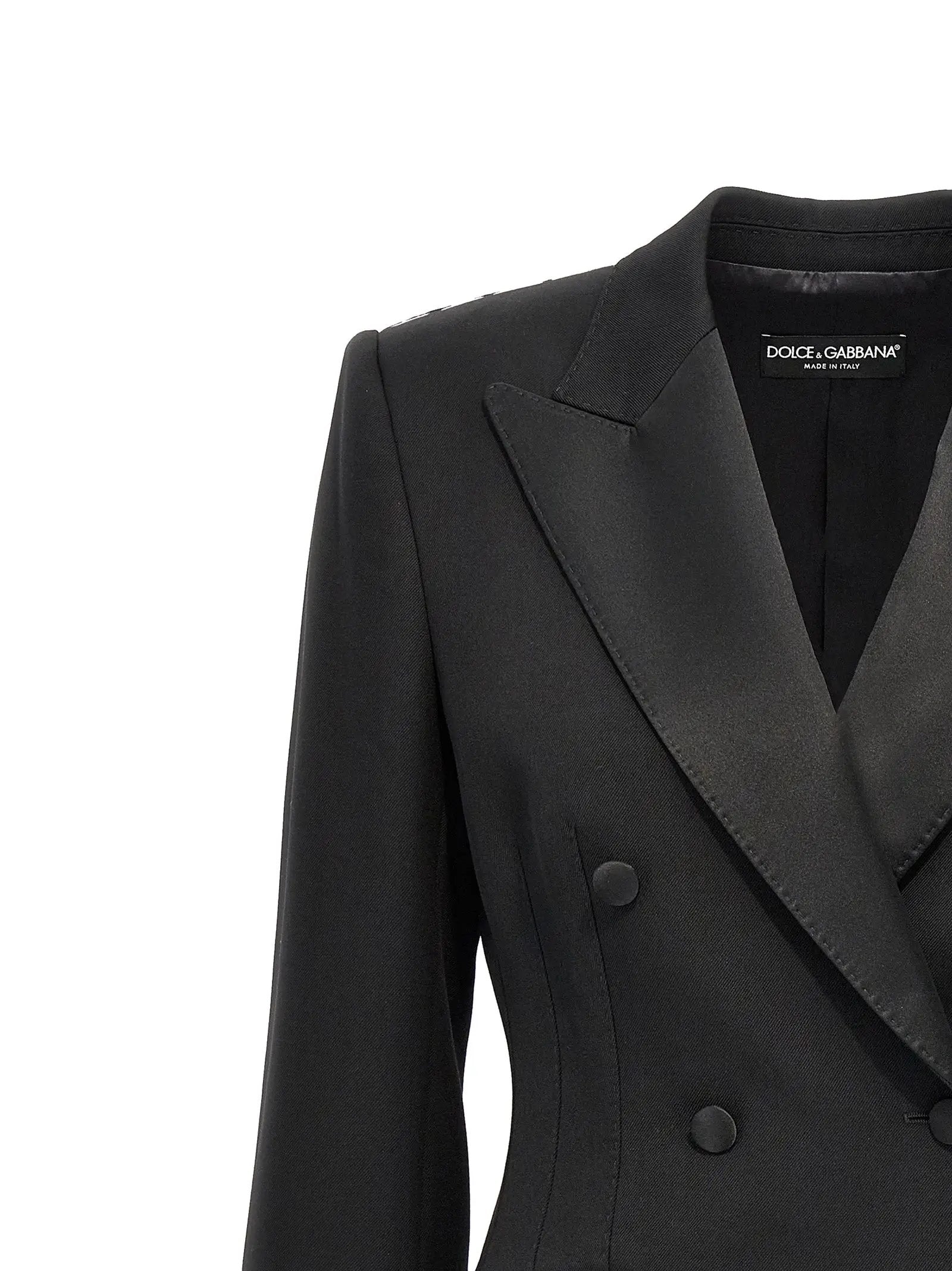 Blazer Dolce & Gabbana en laine vierge noire