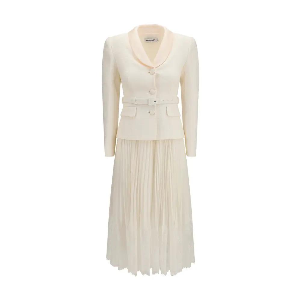 Self-Portrait Beige Polyester Cocktail Dress