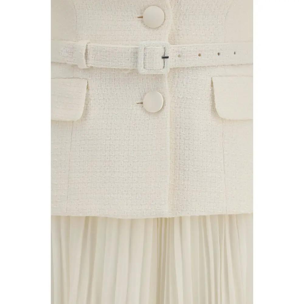 Self-Portrait Beige Polyester Cocktail Dress