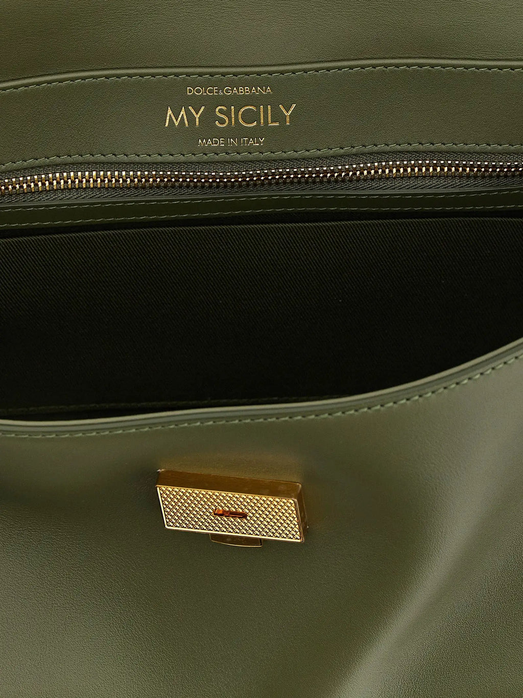 Sac à main bicolore en cuir de veau Dolce & Gabbana