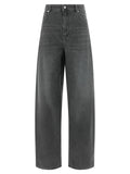 'S Max Mara Gray Cotton Cropped Jeans
