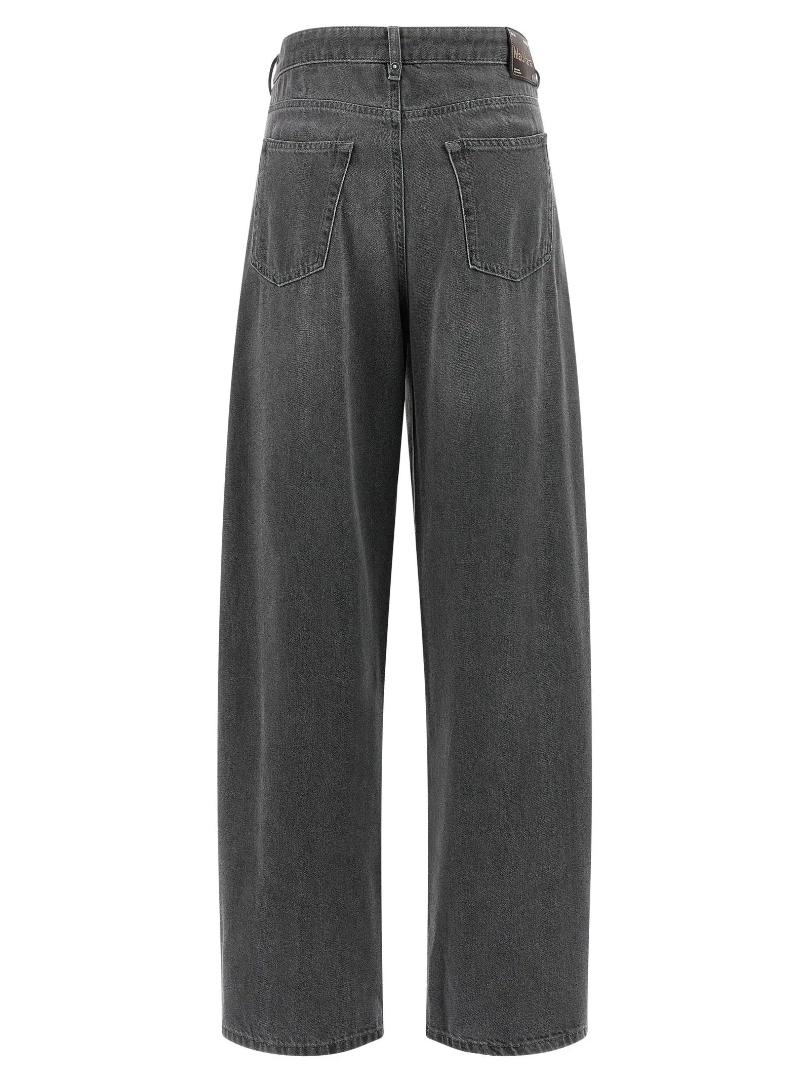 'S Max Mara Gray Cotton Cropped Jeans
