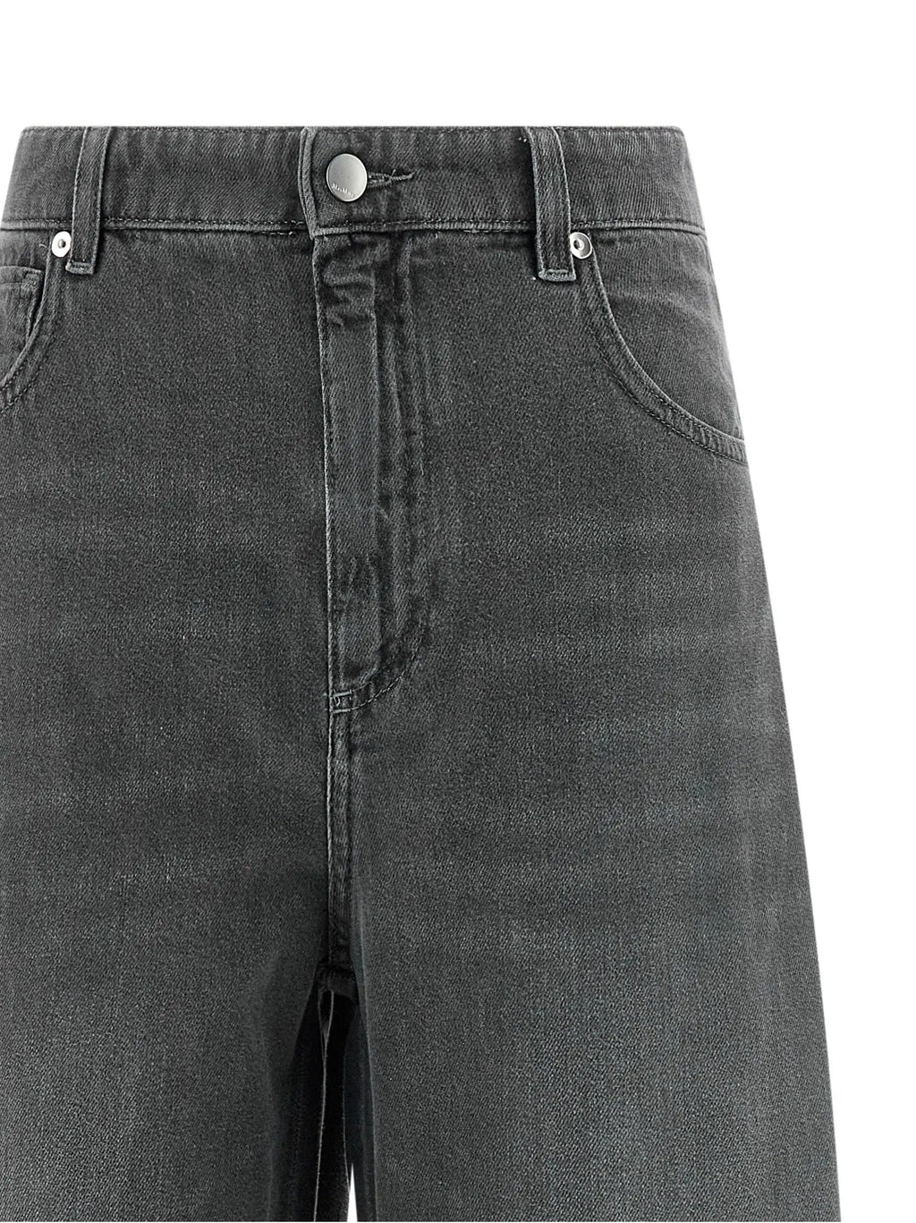 'S Max Mara Gray Cotton Cropped Jeans