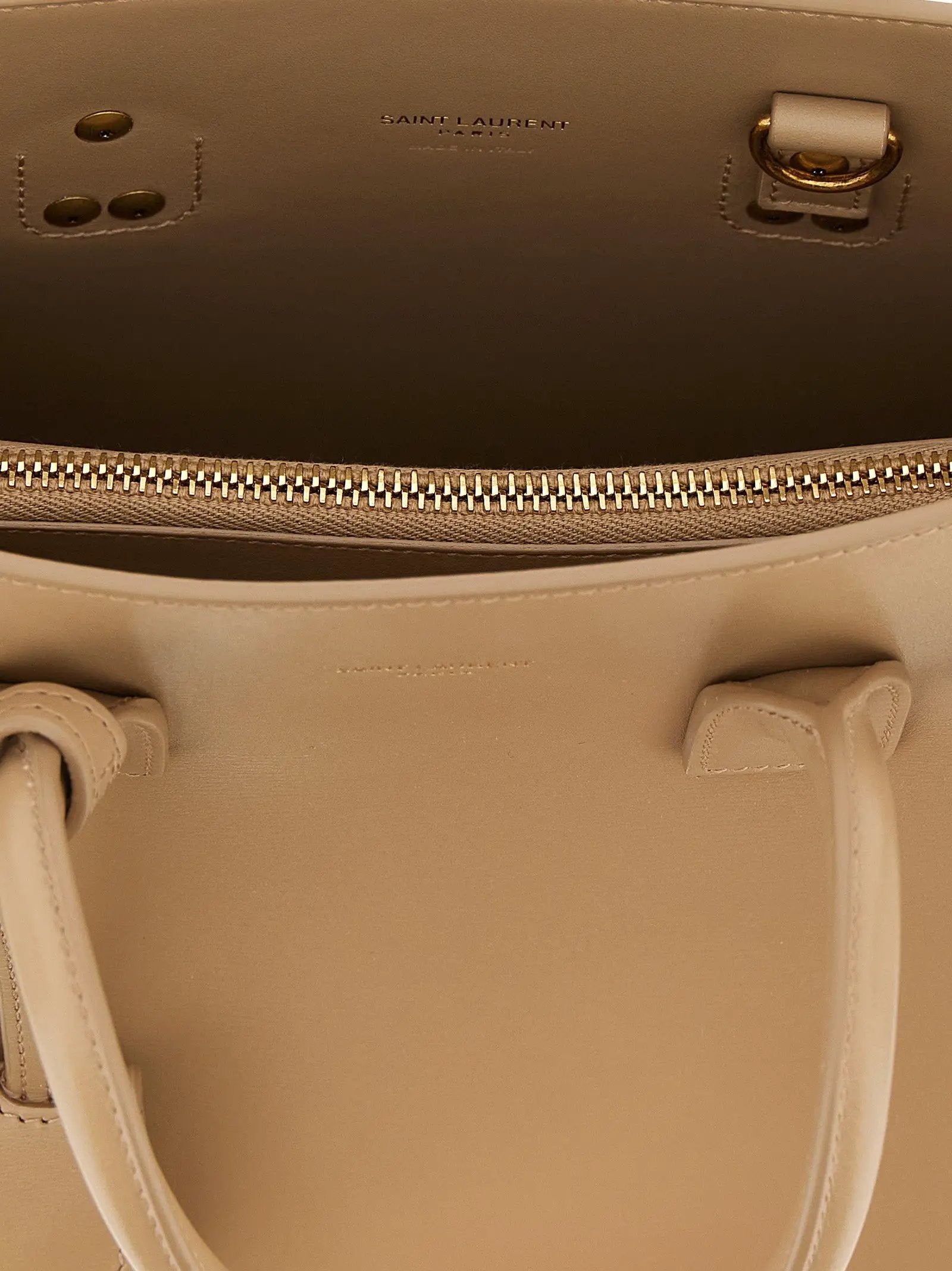 Saint Laurent Beige Calfskin Handbag