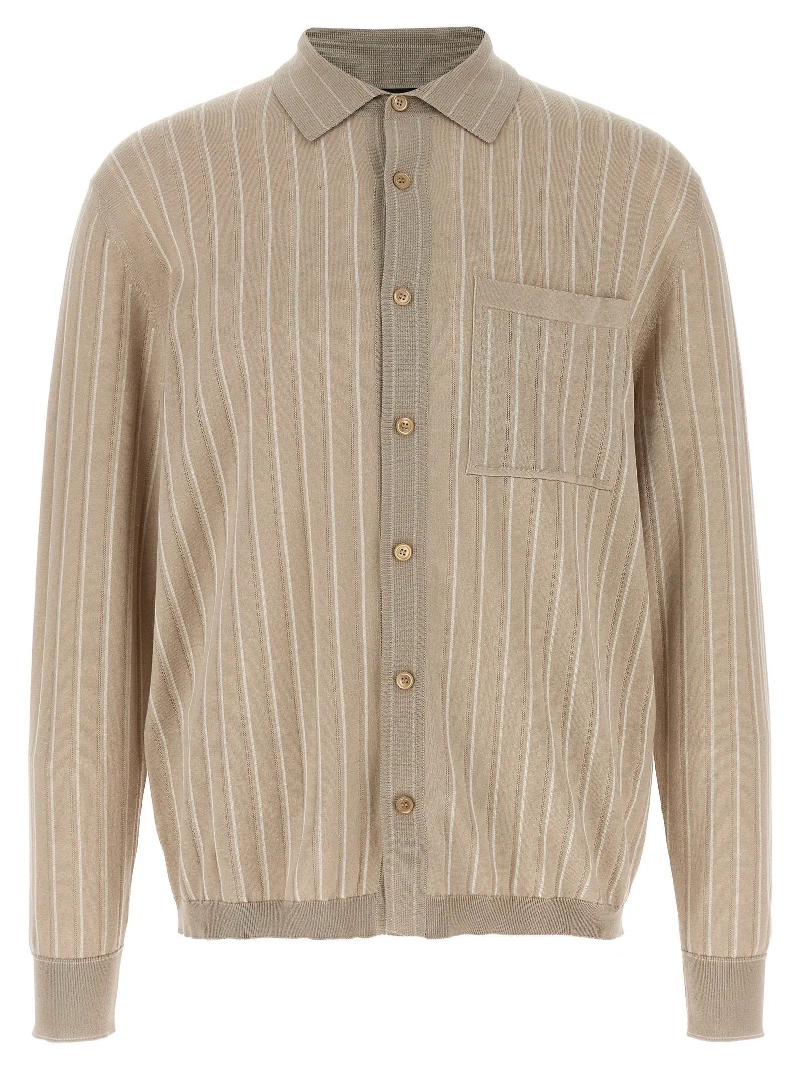 Brioni Beige Cotton Blouse