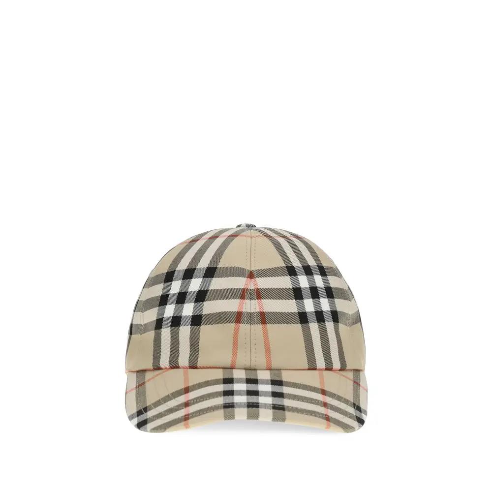 Burberry Beige Cotton Cap (Baseball Hat)