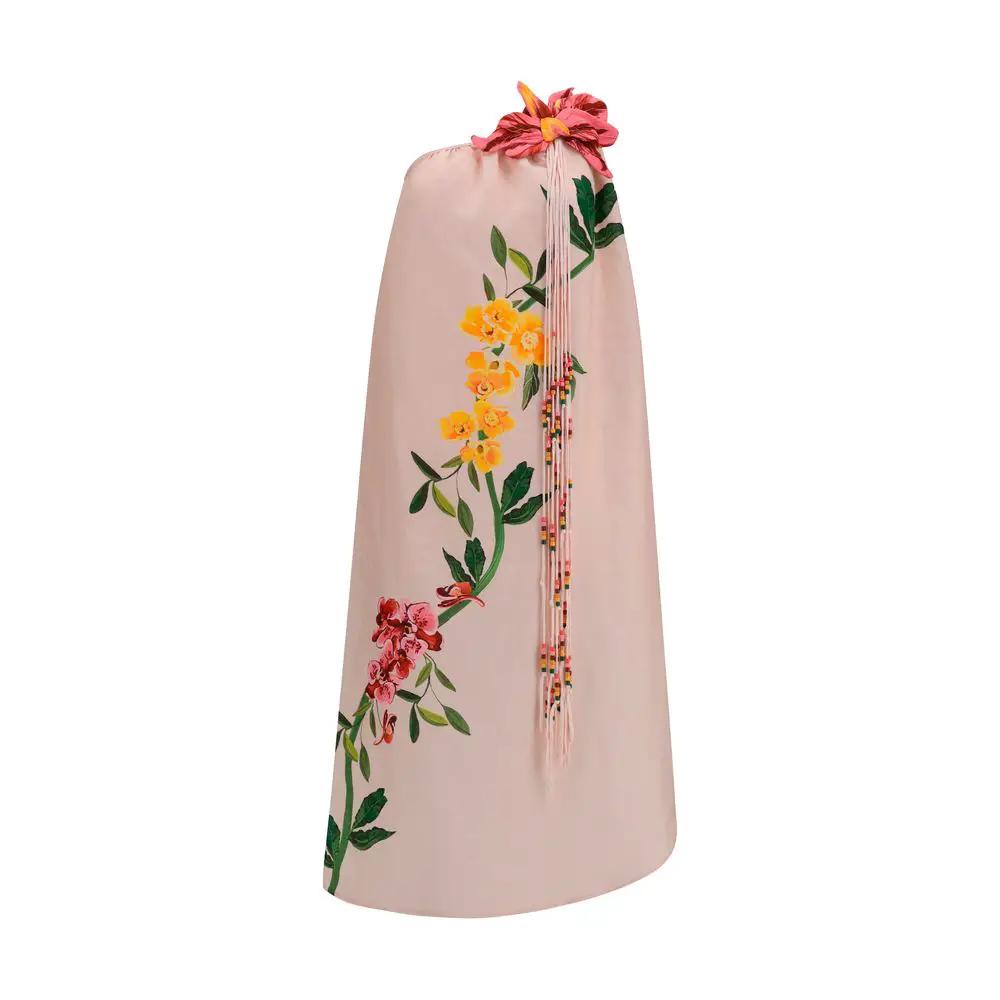 FARM RIO FARM RIO Multicolor Linen Cocktail Dress