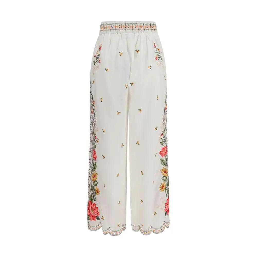 FARM RIO Multicolor Linen Casual Pants