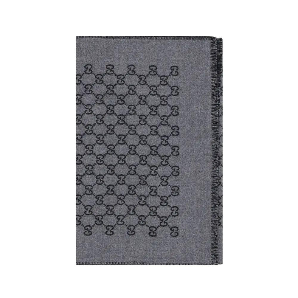 Gucci Gray Wool Oves Aries Scarf