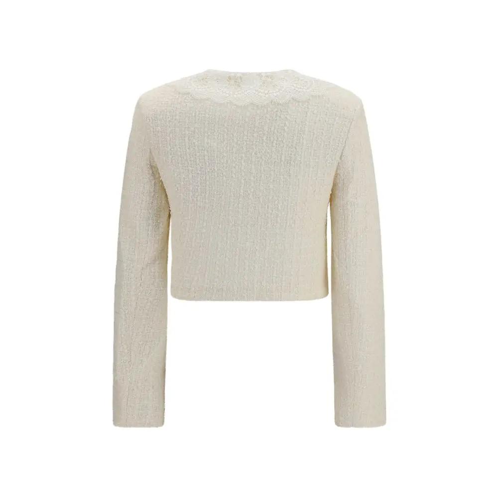 Self-Portrait Beige Polyester Full-Length Jacket