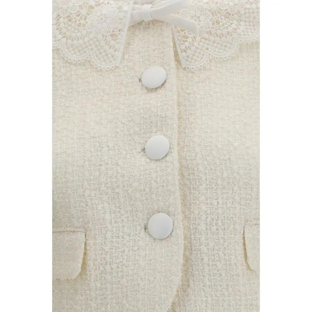 Self-Portrait Beige Polyester Full-Length Jacket