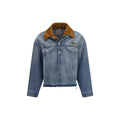 Miu Miu Blue Cotton Denim Jacket
