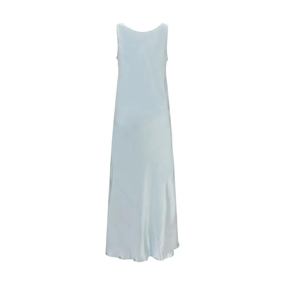 Miu Miu Blue Viscose Casual Dress