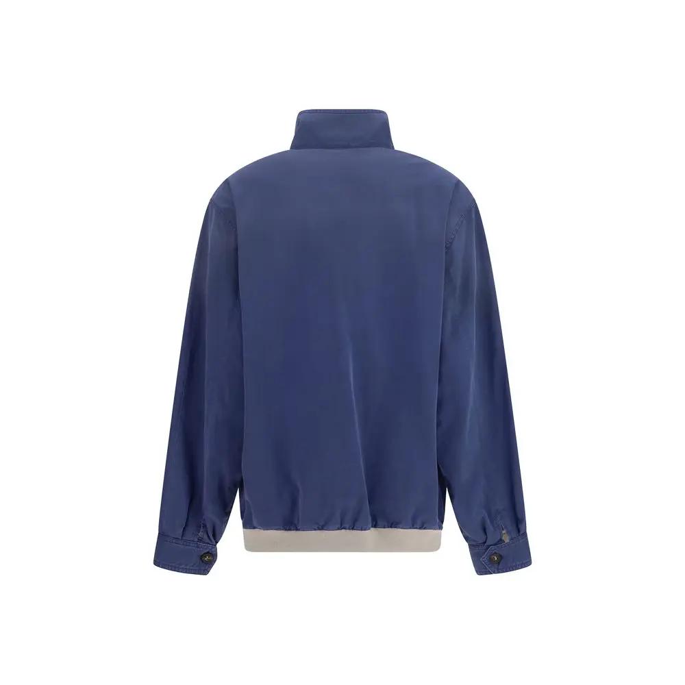 Miu Miu Blue Cotton Bomber