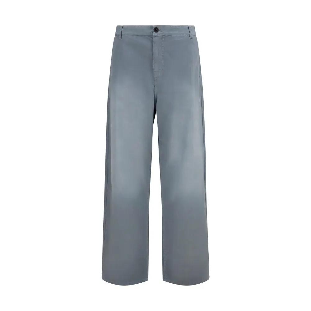 Miu Miu Gray Cotton Casual Pants
