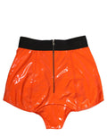 Dolce & Gabbana Culotte gainante taille haute en polyester orange avec logo