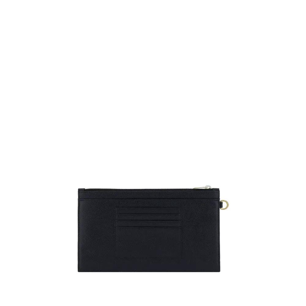 Portefeuille Bos Taurus en cuir de veau noir Saint Laurent