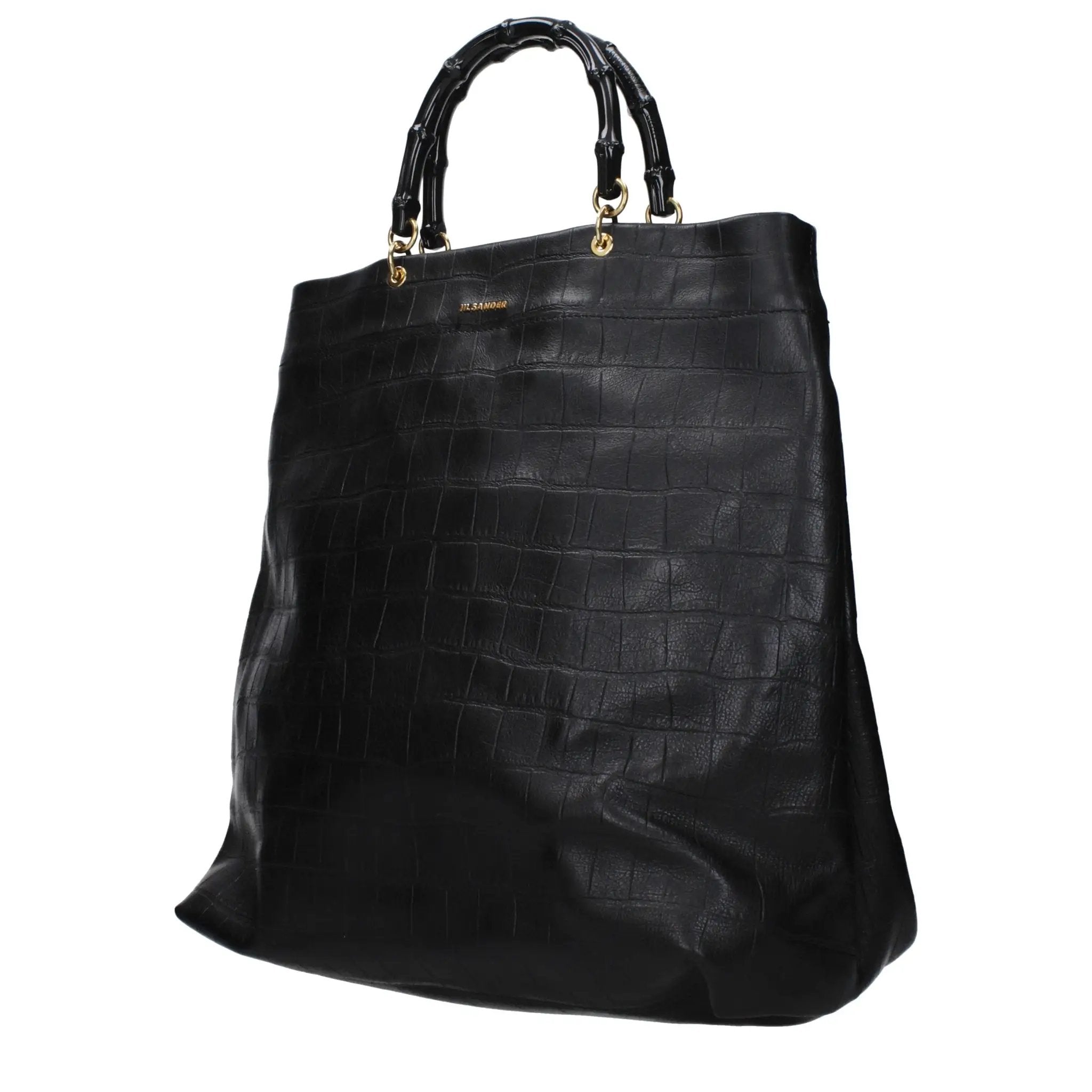Jil Sander Black Leather Handbag