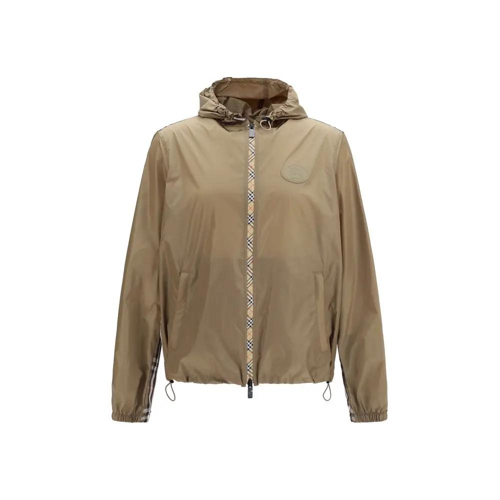 Burberry Brown Nylon Shell Jacket