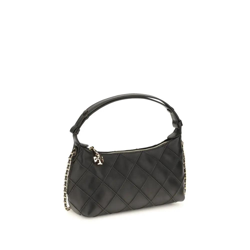 Sac à main Bos Taurus en cuir de veau noir de Tory Burch