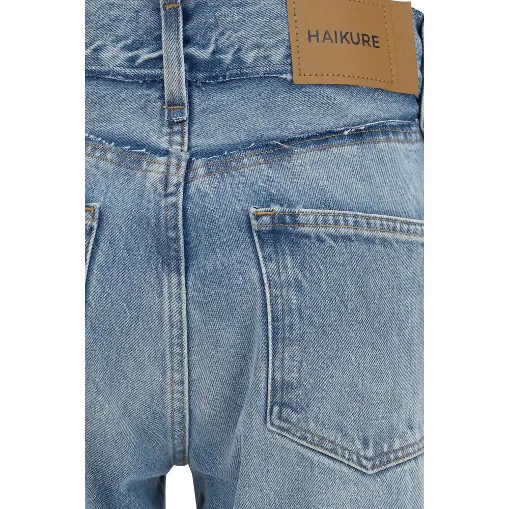 Jean évasé en coton bleu Haikure