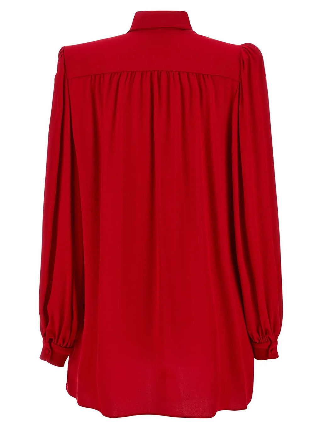 Valentino Garavani Red Silk Blouse