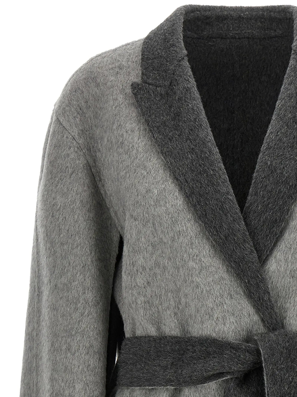 Alberta Ferretti Gray Wool Cardigan