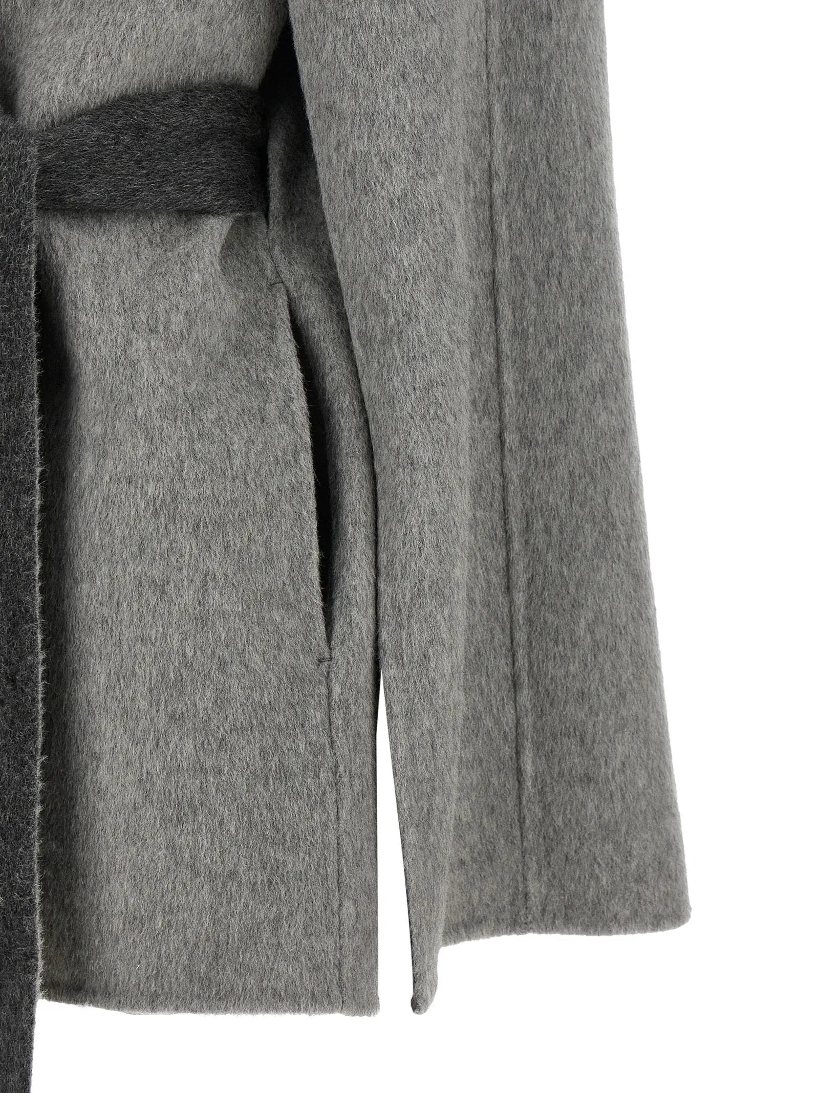 Alberta Ferretti Gray Wool Cardigan