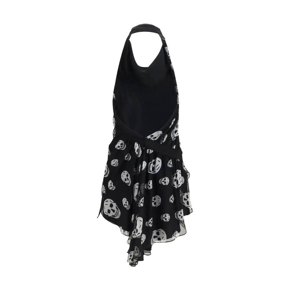 Alexander McQueen Black Silk Scarf