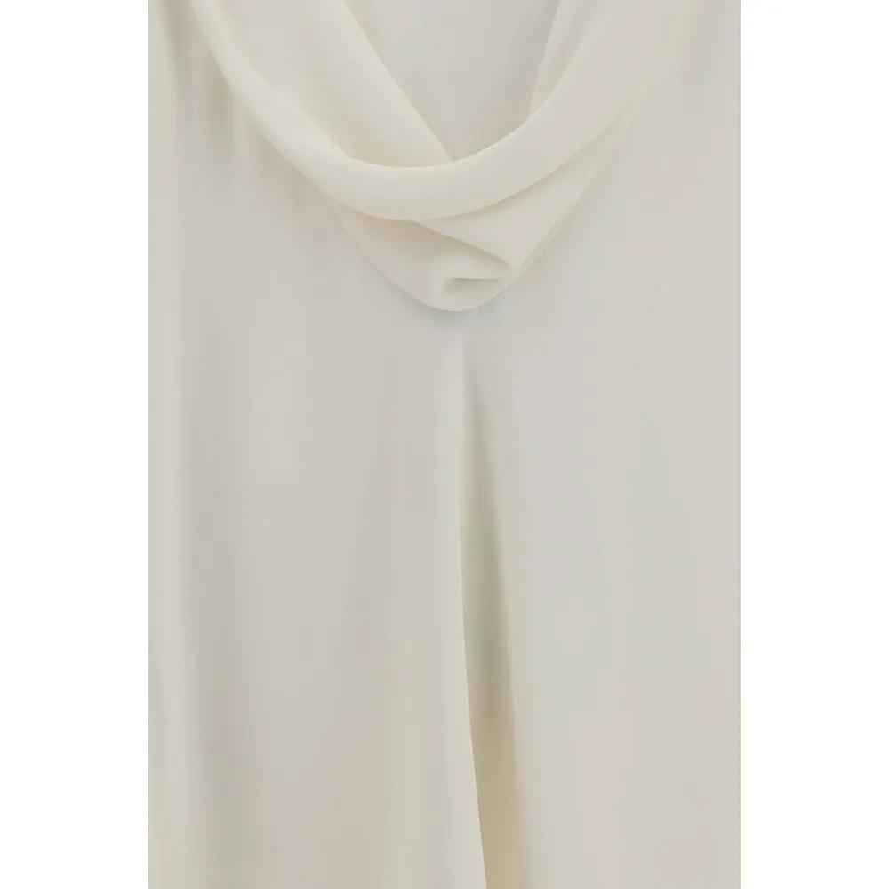 Brunello Cucinelli Beige Silk Blouse