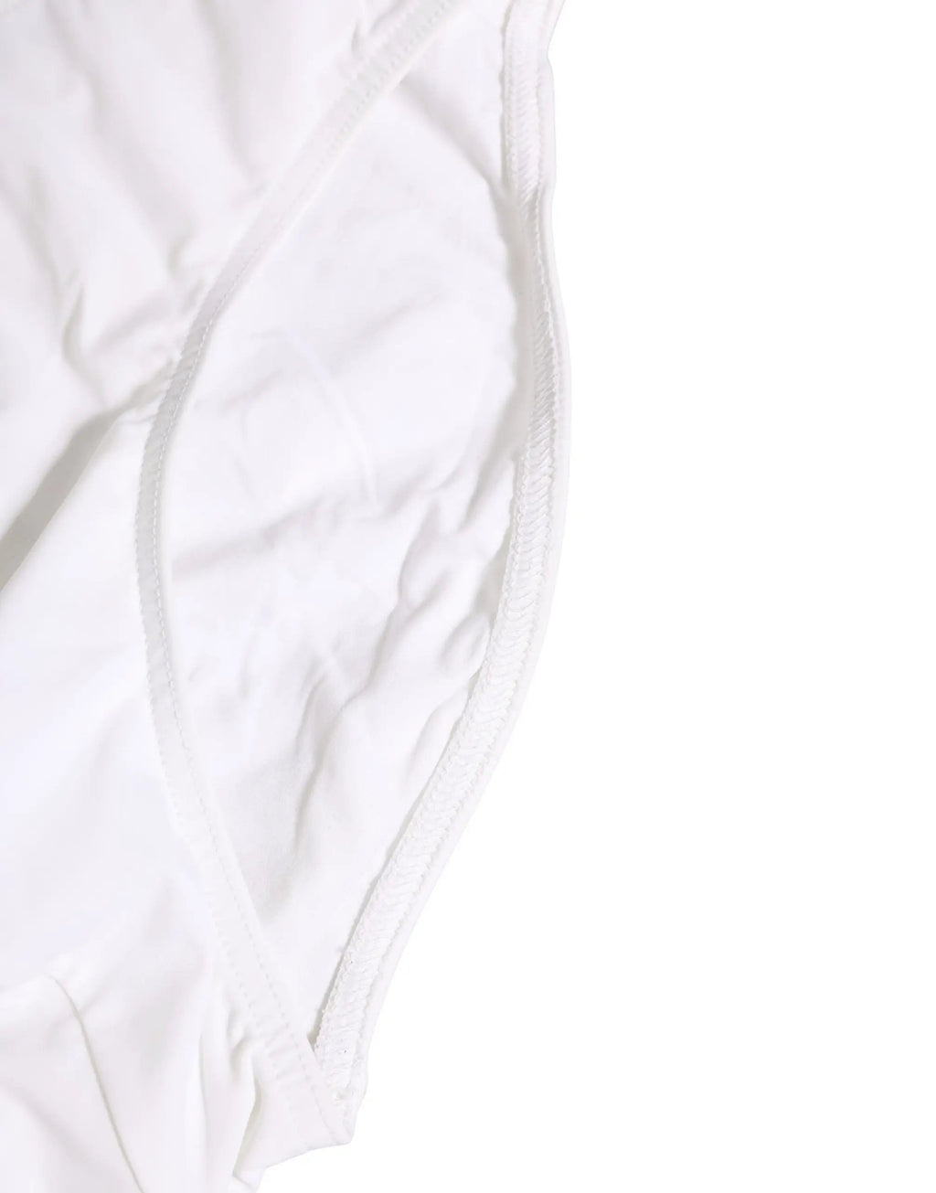 Dolce & Gabbana White Stretch Drawstring Swim Brief Swimwear