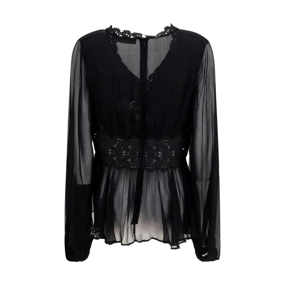 Zimmermann Black Viscose Blouse