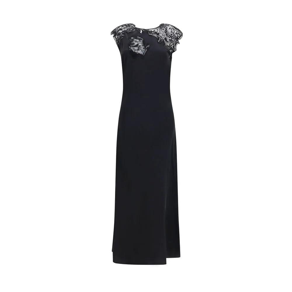 Ferragamo Black Silk Cocktail Dress