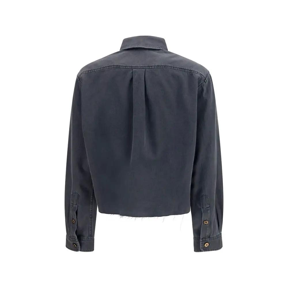 Miu Miu Gray Denim Shirt