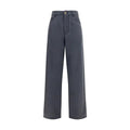Miu Miu Black Cotton Straight-Leg Jeans