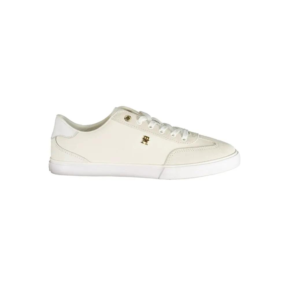 Tommy Hilfiger White Polyurethane Women's Sneaker
