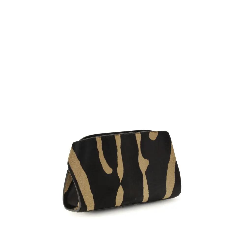 Sac à bandoulière Ferragamo marron en poils de veau