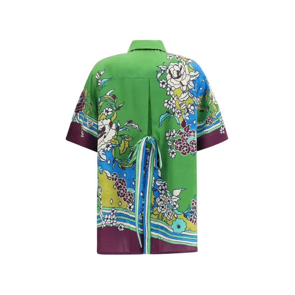 Blouse Alemais en soie multicolore