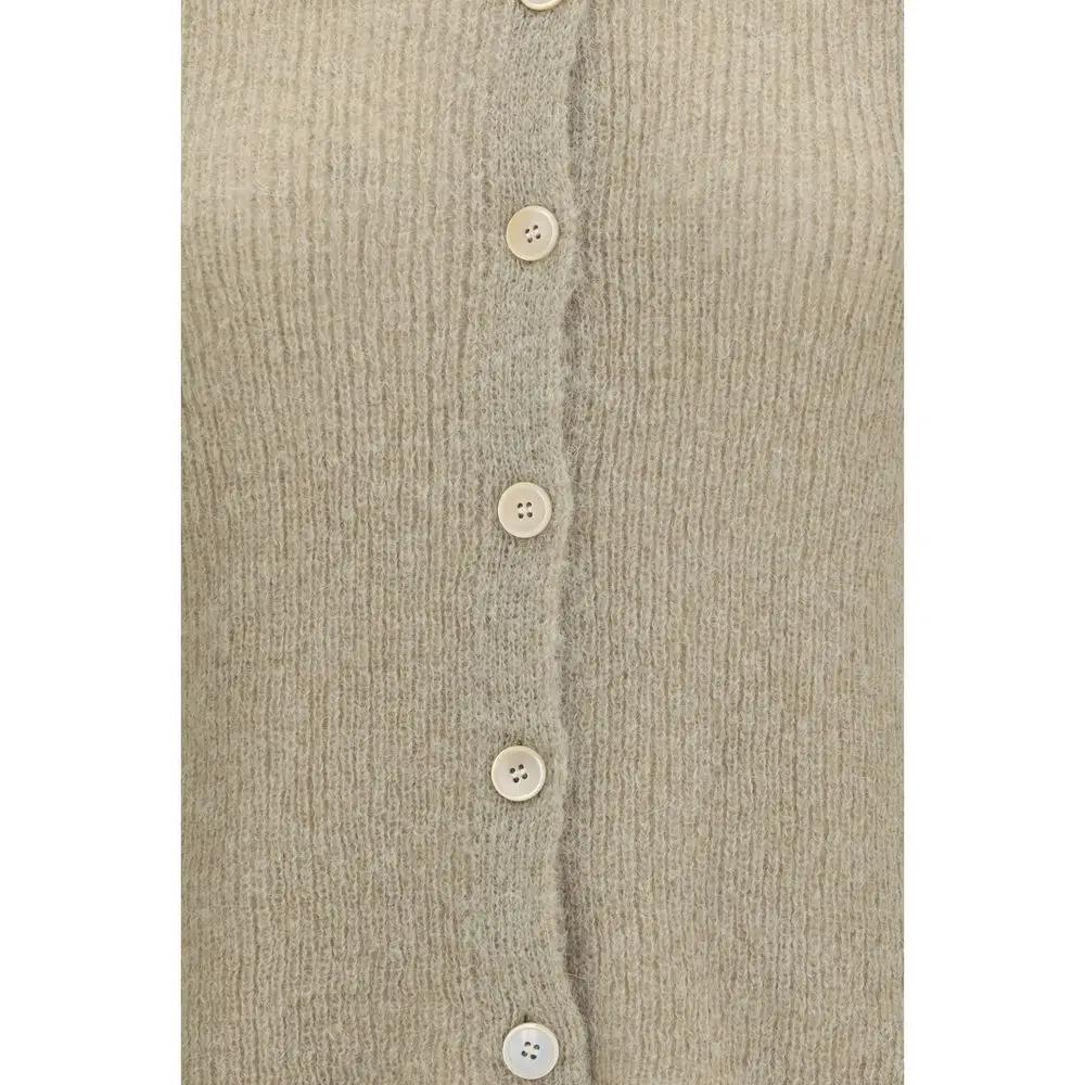 Our Legacy Beige Alpaca Vicugna Pacos Polo Shirt