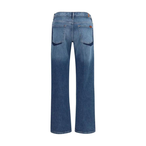 Jean droit en coton bleu 7FOR