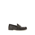 Gucci Brown Calf Leather Bos Taurus Slip-On Loafers