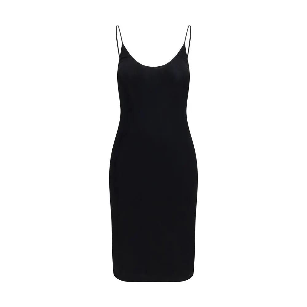 Saint Laurent Black Viscose Cocktail Dress