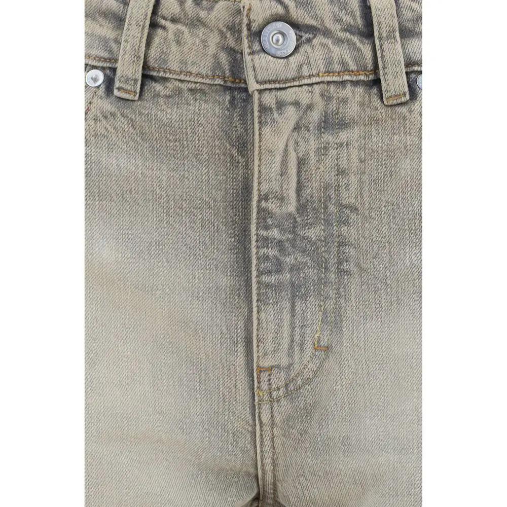 Our Legacy Gray Cotton Straight-Leg Jeans