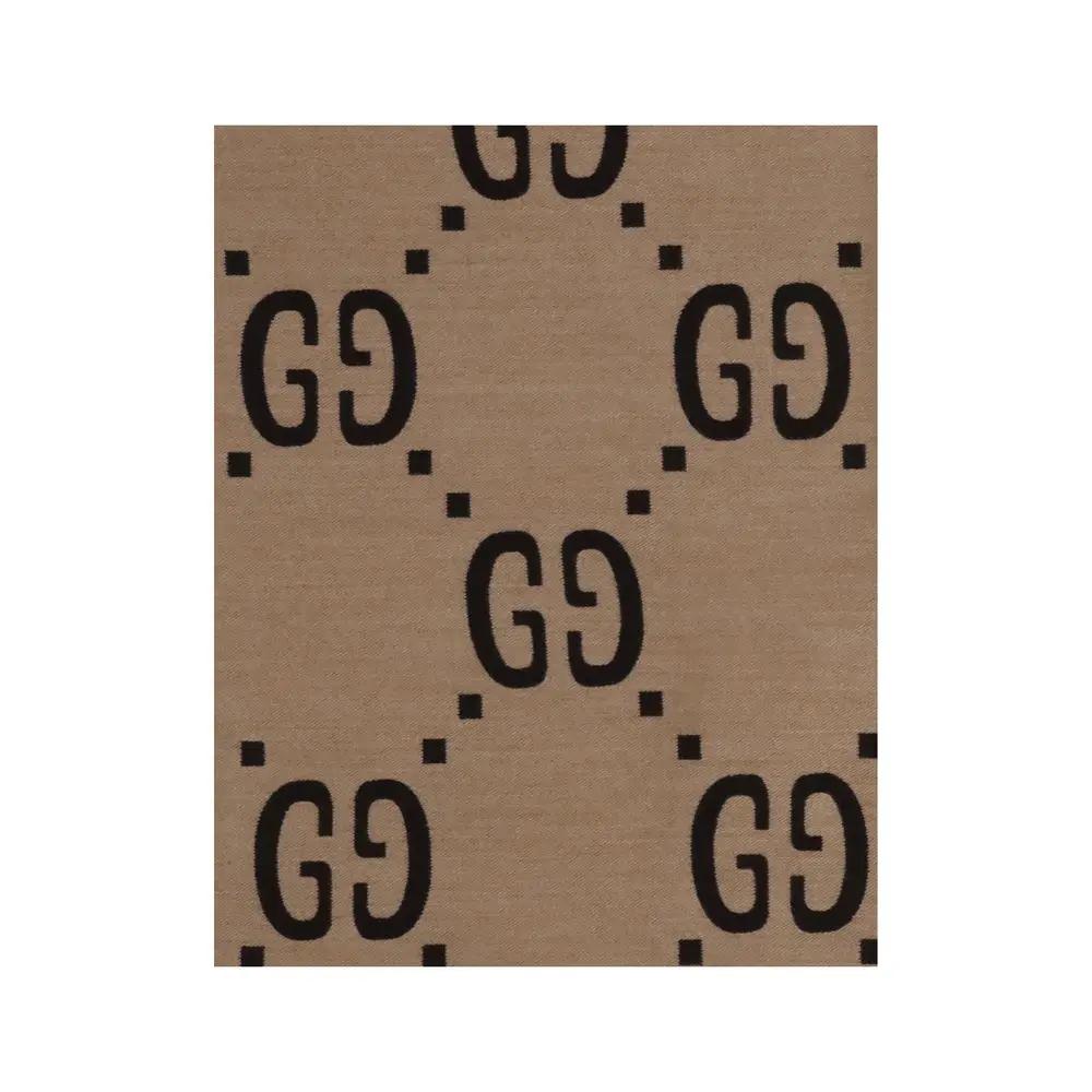 Écharpe en soie marron Gucci